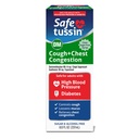 Safetussin DM Tuse &amp; congestie toracică, 8 oz, Expector Mucus Relief, Tuse Relief Syrup, Sigur pentru adulții cu tensiune arterială mare și diabet zaharat