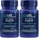 Extensie de viaţă Super Ubichinol CoQ10 cu susţinere mitocondrială îmbunătăţită, Potent Heart Health & Cellular Energy Support,Ultra-absorbable,Gluten-Free,Non-GMO, 100 mg, 60 softgels (Pachet de 2)