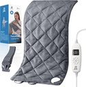 Pad de încălzire cu infraroșu îndepărtat, Pad mare de încălzire pentru spate corp dureri musculare profunde, cadou pentru femei de familie, ETL certificate 2.4lbs, 12"x24" (Grey)