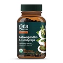 Gaia Herbs Adaptogen Performance Ciuperci & Herbs - Suplimentul de suport energetic pentru a ajuta Sustine rezistenta si rezistenta* - Contine Cordyceps si Ashwagandha - 60 Capsule Vegan organice (30 de zile de aprovizionare)