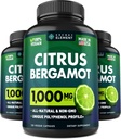 3 ambalaj Citrus Bergamot extract 1000mg, Supliment pentru inima, Suport sistem imunitar, și îmbătrânire sănătos - capsule pure Vegan 360