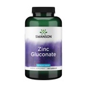 Swanson Zinc Gluconat - Suplimentul mineral Promovarea sanatatii prostatei, Vision Health, & Suport Imun - Formular Gluconat pentru Absorbtie Optimala - (250 capsule, 50mg fiecare)