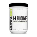 NutraBio 100% L-Leucină pură - Recuperare musculară și suport - Formular natural gratuit Fermentat Amino Acid - Vegan, Non-GMO, Gluten Free - (500 de grame)