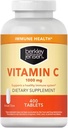 Berkley Jensen 1000 mg supliment de vitamina C (400 comprimate), extra puterea zilnica de aparare imunitara suport pentru barbati si femei, zahar si acid ascorbic gluten liber, pur