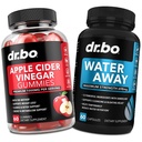 DR. BO ACV Gummies & Water Away Pastile - 1000MG Apple Cidru Gummies Otegar & Diuretice de păstrare a apei pentru digestia, sanatate guta, balonare stomac si umflarea piciorului