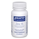 Pure Encapsulations Zinc 15 mg - Zinc Picolinat Supliment pentru Suport Sistem imunitar, Creștere și Dezvoltare - pentru vindecarea rănilor - 30 Capsule
