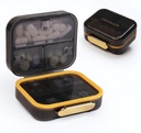 Bexeen Medicine Organizator Pastile Travel Drăguţ Pilulă Cutie de pastile mici pentru Purse Mini Pilula Caz Portabil Deţinătorul de vitamine Organizator Compact Dimensiune călătorie Medicamente Daily Pocket Farmacie pentru Supliment
