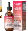 Cortizol Suplimente pentru femei, Cortisol Wellness Picături lichide, 16 în 1 Cortisol Detox Reductor w. Ashwagandha, Magneziu, L-Theanină, Folat pentru relaxare și Hormon echilibru, Căpșuni