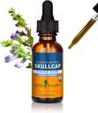 Herb Pharm Certified Organic Skullcap Extract lichid pentru sistemul nervos suport, Organic Cane Alcool, 1 Once