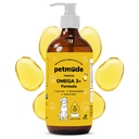 Omega 3 ulei de pește pentru câini Piele și haină - ulei de Alaska pollock sălbatic pentru piele mâncărime- Omega 3 acizi grași pentru câini - lichid EPA & suplimente DHA - cu zinc, vitamina C, B2, B7 & E - 16 Fl Oz