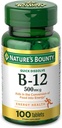 Natură: Bounty Vitamina B-12 500 mcg, 100 Conte (Pachet de 2)