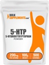 BulkSupplements.com 5-HTP pulbere - 5-Hridroxytriptofan, 5 HTP Supliment - 5-HTP 200mg, Mood Supplement - gluten gratuit, 200mg per Serving, 100g (3.5 oz) (Pachet de 1)