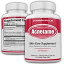 Pastile Acnee 30 zile- Suplimente pentru Acnee Tratamentul vitaminelor- Tablete pentru a clar pielii uleioase pentru femei, bărbați, adolescenți și adulți