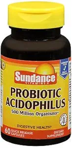 Sundance Acidophilus eliberare rapidă - 60 capsule, ambalaj cu 3 capsule