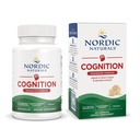Nordic Naturals Cognition Complex de ciuperci, Nearomat - 60 capsule - Brain, Memory & Mood Support - Blend of Lions Mane Mushroom & Bacopa Extract - Non-GMO - Certified Vegan - 30 Servings