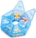 Weekly Pill Organizator mare 7 zile cutie pastile Organizator zi de zi medicament caz pentru vitamine pastile de ulei de pește Suplimente Artrita prietenos