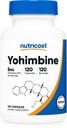 Nutricost Yohimbine HCl 5mg, 120 capsule - Gluten Free and non-GMO