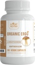 L-Ergothioneine Plus Organic Blend of Cordyceps Mushroom, Lions Mane, Reishi, Astragalus, Siberian Ginseng, Ashwagandha 