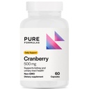 PureFormulas Cranberry 500 mg - Suporturi Rinichi și tract urinar Sănătate - Antioxidant Supliment pentru Protecția Imunității și Sănătate Celulară - Pastile de cranberry pentru femei și bărbați - Non-GMO - 60 Capsule