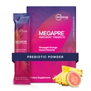 Microbiome Labs MegaPre Pulbere de fibre prebiotice pentru femei, bărbaţi şi copii - Pre-dosed Prebiotic Fiber Supliment pulbere cu Oligosaccharide testate clinic - Ananas Orange Guava (30 bautura Pachete)