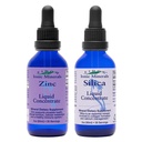 Minerale ionice Eidon Siliciu lichid & picături de zinc, 2 Fl Oz, Imuna Sănătate, Îngrijirea pielii, Ingrediente toate-naturale, Fără culori artificiale sau conservanți