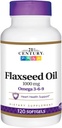 21st Century Flaxseed Oil 1000mg Softgels 120 Count (3 ambalaj)