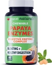 Yuve Natural Papaya Enzime digestive - Dulciuri fara zahar - Promoveaza o mai buna digestia - Constipatie & Bloating Aid, Detox, Leaky Gut Repair & Gas Relief - Vegan, Non-GMO, Gluten-Free - 90ct