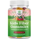 Gume prebiotice mari de fibre pentru copii - Suplimente dietetice de fibre pentru digestia și constipația - Root Root Roots Gumies imune - Suplimente nutritive non-GMO & Vegan Digestive - 60 Conte