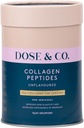 DOSE & CO. Colagen Peptide pure pentru păr, piele & unghii, nearomat - 10 oz pulbere Supliment