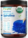 biophix Blue Spirulina Powder Organic Blulina 10 oz - Algae Organic Spirulina Powder 283 Serviri - Superfood Supplement - Pigment albastru natural - Espiralina en Polvo Organica Pura Azul