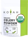 KOYAH - Organic USA Pudră de telină cultivată (1 Scoop = 1/4 Cupa proaspătă): 36 Servings, Freeze-Dryed, Whole-Stalk pulbere