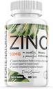 Zinc 50mg, (60 comprimate), special Formulat pentru stomac sensibil, Suport imunitar, Piele & Păr, Supliment de zinc Vegan, Non-GMO Made in USA