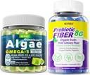 Omega Vegan 3 Gume 1000mg + Gume de fibre prebiotice pentru adulți 8g