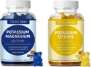 Gume de citrat de potasiu și de magneziu de potasiu Glycinate Gumies pentru adulți și copii, gume fără zahăr