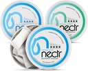 Nectr Energy Nootrop Pouches Mint Mix - Cafeina Poches with Cognizin Citicoline. 3 Aroma: mentă ușoară și proaspătă și verde glacial. Zahăr-fără, Nicotine Free Calm Focus & Suplimentul energetic