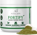 Dog Dinti Pulbere de curăţare - Fortifica pudra dentara pentru câini - Plaque Remover şi prospeţi respiraţie rău cu suplimente verzi proaspete - Conţine Kelp, Probiotice, şi alte ingrediente de curăţare a dinţilor