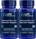 Life Extensie Avansat Olive Leaf Suport vascular, 60 Capsule vegetariene (Pachet de 2)