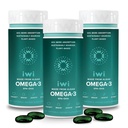 Iwi Omega-3, 90 Softgels (90 Servings), Algae Omega pe bază de plante din Vegan 3 cu EPA + DHA, Supliment alimentar de suport pentru întregul corp, Krill & Fish Oil Alternative, fără gust de pește