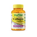 Greenfield Nutritions - Halal Colagen Peptides 1500 mg Tip I & III, cu vitamina C 300 mg pentru o mai bună absorbţie, Formula Halal Anti-Age pentru unghii şi articulaţii ale pielii, vitamine halal 90 capsule