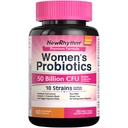 Probioticele feminine NewRhythm, Cranberry organic pentru sanatatea vaginala feminina, 50 Miliarde CFU 18 Tulpini, Probiotice si Prebiotice, Suport Sanatate Digestiva, 60 Capsule Vegas