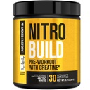 Fabrica Jacked Nitrosurge construi antrenament pre cu Creatine for Muscle Building - Con Cret Creatine Powder & elevaTP pentru energie intensă, pompe puternice, & Endless Endurance - 30 Servings, Arctic White
