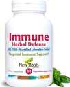Immune Herbal Defense Supliment (200mg) cu Reishi Mushroom, Astragalus Andrographis, Multi Herbal Extract cu Elderberry, Echinacea (30 Capsule)