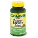 Spring Valley Spring - Valley Papaya Enzim Complex Tablets - 180 Tablete masticabile Cutie cu 2 180 Count (Pachet de 2)