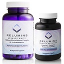 Relumins Advanced White Set - 1650 mg Glutatione Complex (90 capsule) şi Advanced Vitamina C cu Rose HIPS şi Bioflavonoide (60 capsule) Bundle