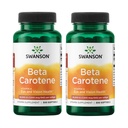 Swanson Beta-Caroten Vitamina A 25000 UI Sistem imunitar Skin Eye Health Suport antioxidant 7500 mcg 300 Softgels Count (2 ambalaj)