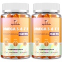 Omega-7 Sea Buckthorn Oil Gummies, Omega 3 6 7 9 Suplimentul pentru femei, Ulei de in, Vitamine E, A & Probiotice - Piele, ochi și uscăciune, Aroma de mușețel - 120 Gume