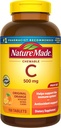 Natural Made Vitamina C 500 mg Chewables, Orange, 150 ct