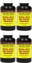 Y.S. Eco Bee Farms, (4 Pack) Royal Jelly, Bee Polen, Propolis, Plus Korean Ginseng, 90 Capsule