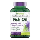 tnvitamine Burpless Omega-3 ulei de pește: 2000mg - 90 Softgels 