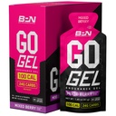 NUTRIŢIE DE PERFORMANŢĂ BARE, BPN Go Gel Endurance, 24g de Carbohidraţi & 100 calorii per ambalaj, gel Vegan + Gluten Free Running, 10 ambalaje cu un singur serviciu, Berry mixt